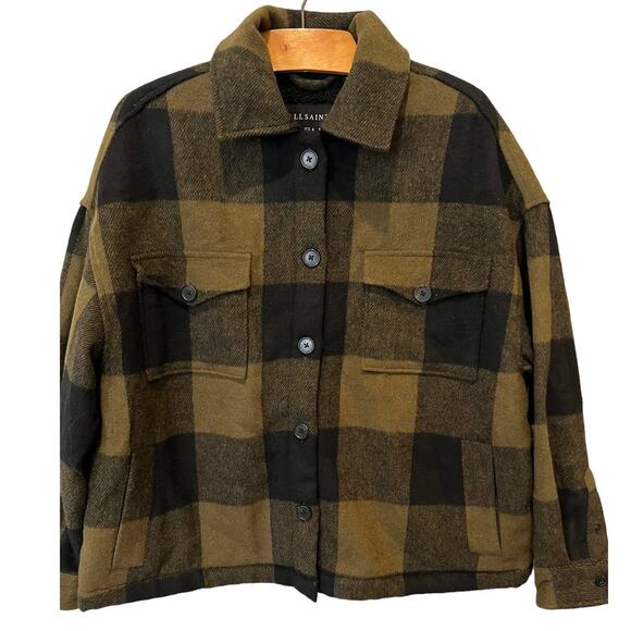 ALLSAINTS Women's Luella Check Jacket  Size US/4 - Picture 4 of 10